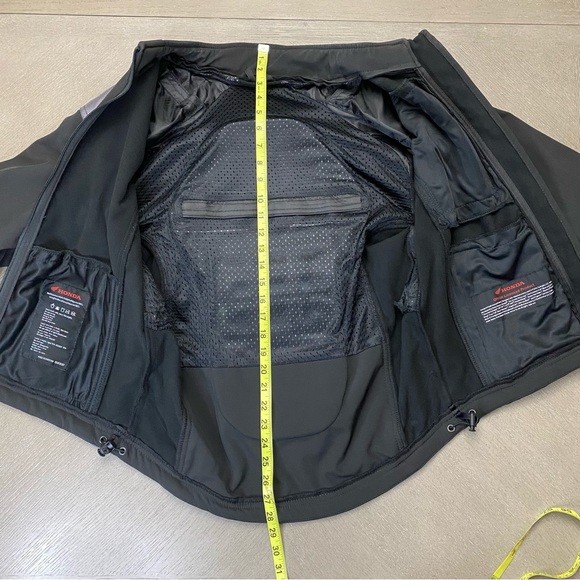 Honda Padded Riding Jacket Size Small Black Grey - Picture 7 of 14